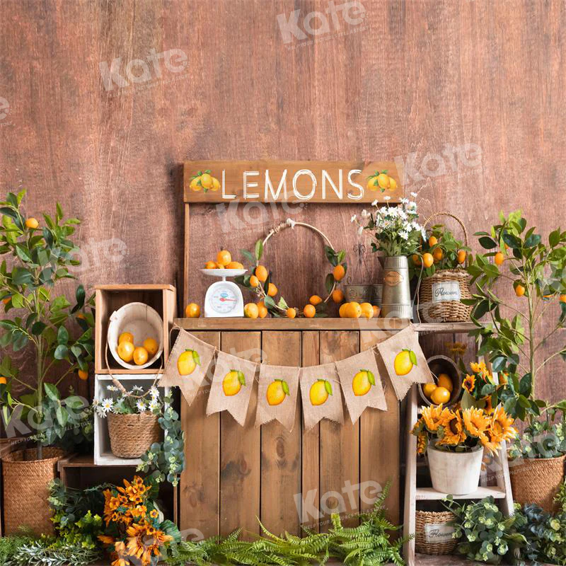 Kate Spring/Summer Lemon Fresh Backdrop for Photography - Image 2
