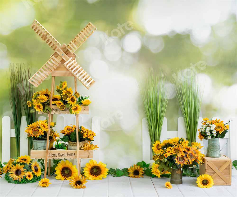 Kate Spring/Summer Sunflower Flower Backdrop Designed by Emetselch - Image 3