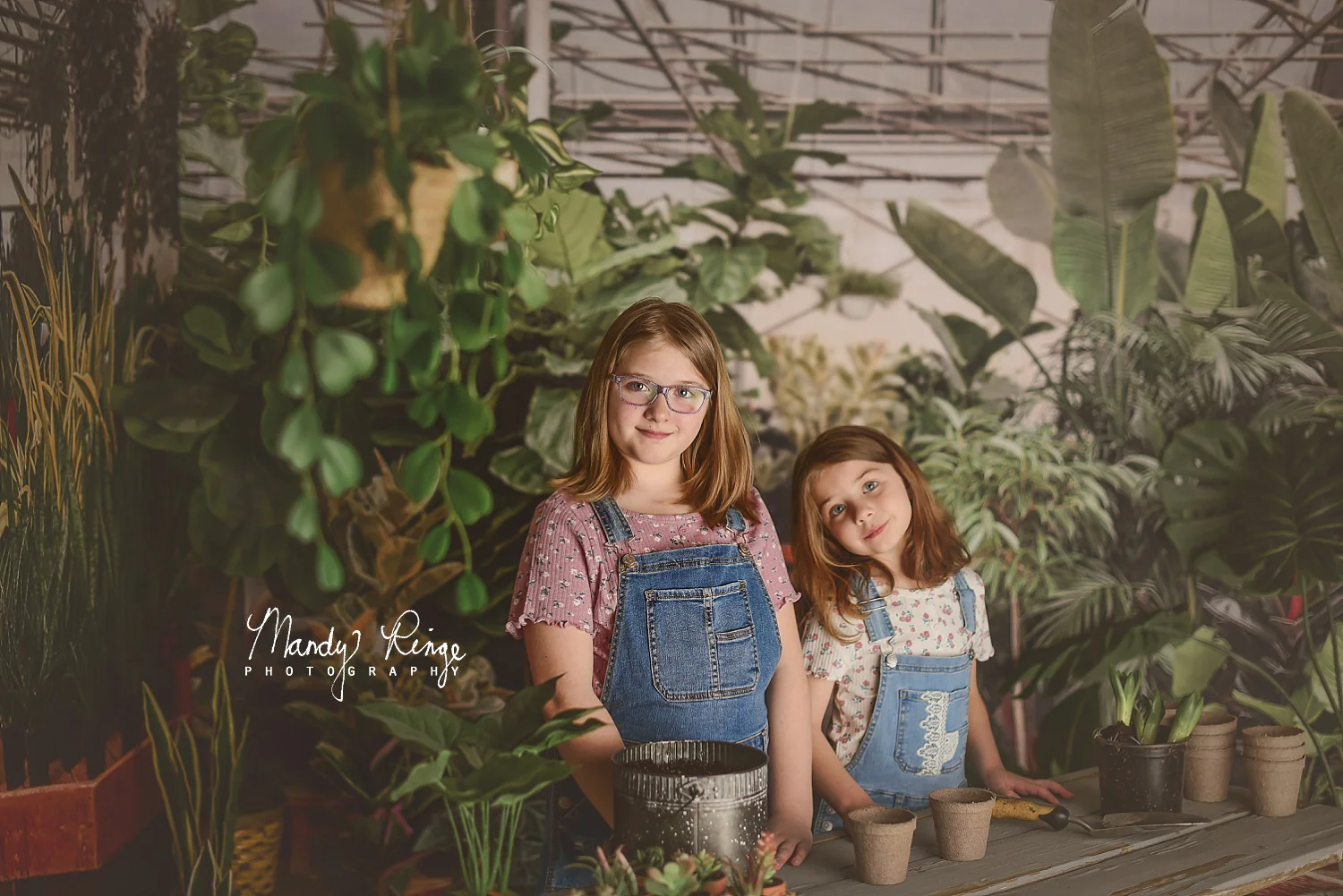 Kate Spring Tropical Greenhouse Interior Backdrop Designed by Mandy Ringe Photography - Image 4