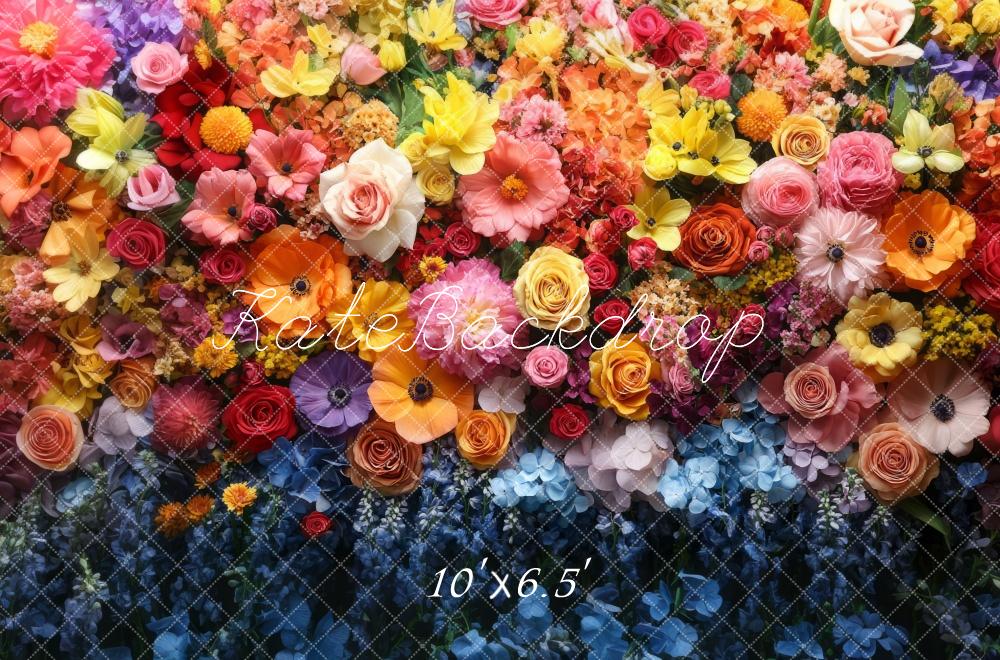 Kate Spring Vibrant Flower Wall Backdrop Designed by Mini MakeBelieve - Image 4