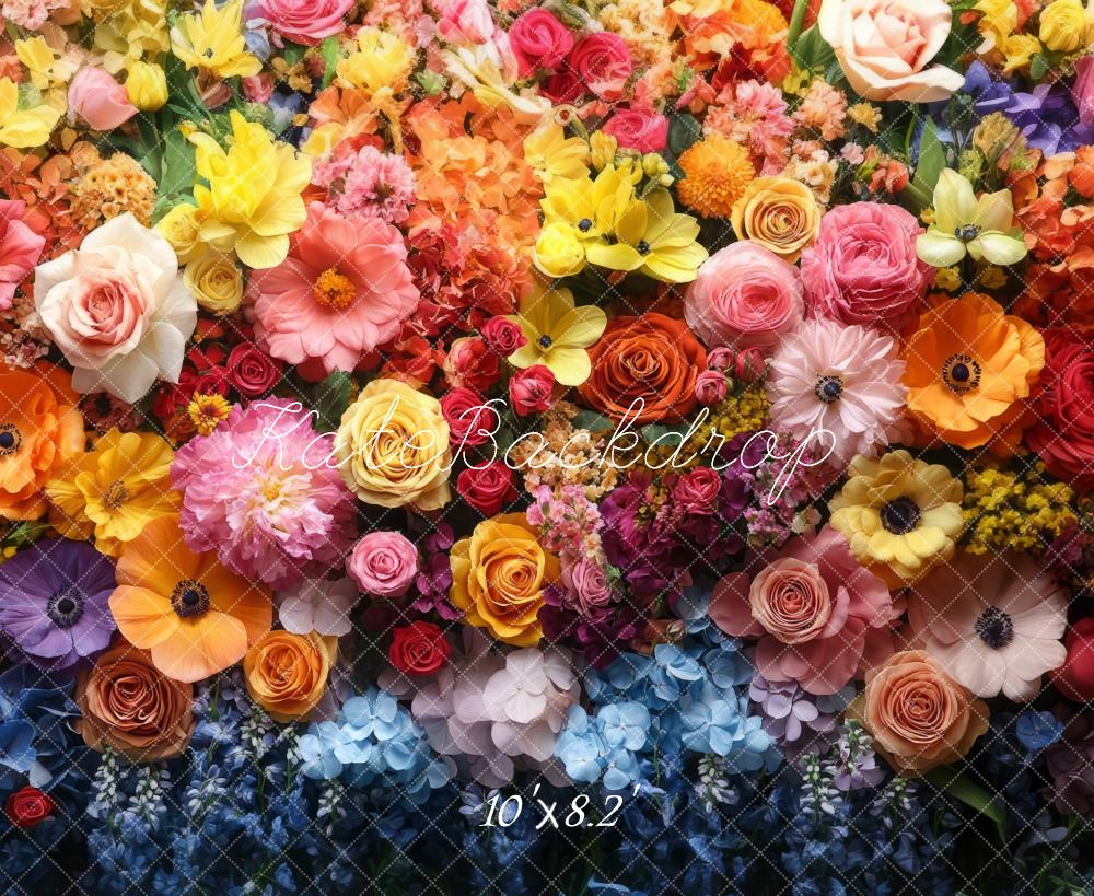 Kate Spring Vibrant Flower Wall Backdrop Designed by Mini MakeBelieve - Image 5