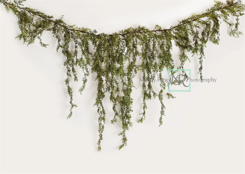 Kate Spring Vine White Wall Backdrop Designed by Mandy Ringe Photography - Image 2