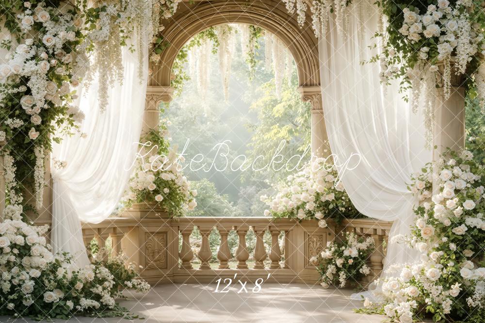 Kate Spring/ Wedding Arch Drapes Fleece Backdrop Designed by Emetselch - Image 4