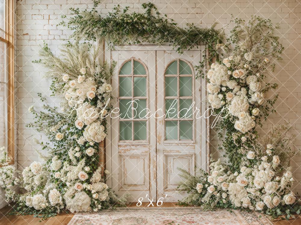 Kate Spring Wedding Floral Door Backdrop Designed by Emetselch - Image 10