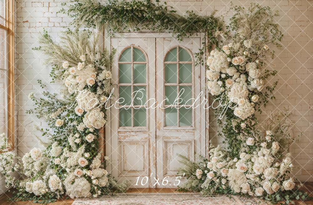 Kate Spring Wedding Floral Door Backdrop Designed by Emetselch - Image 11