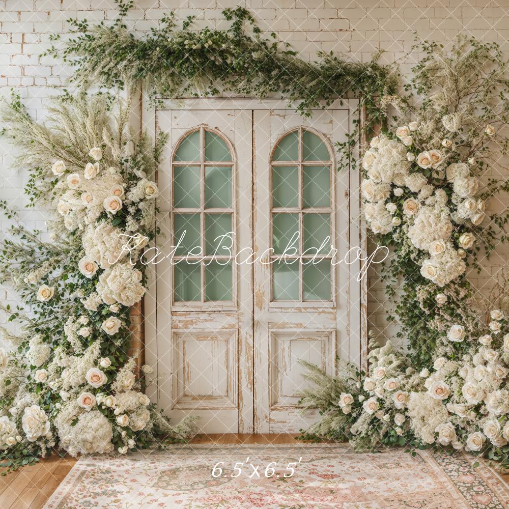 Kate Spring Wedding Floral Door Backdrop Designed by Emetselch - Image 9