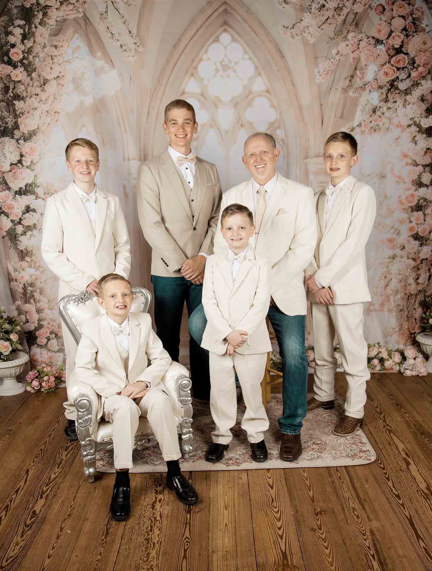 Kate Spring White Flowers Window Room Backdrop Designed by Emetselch - Image 3