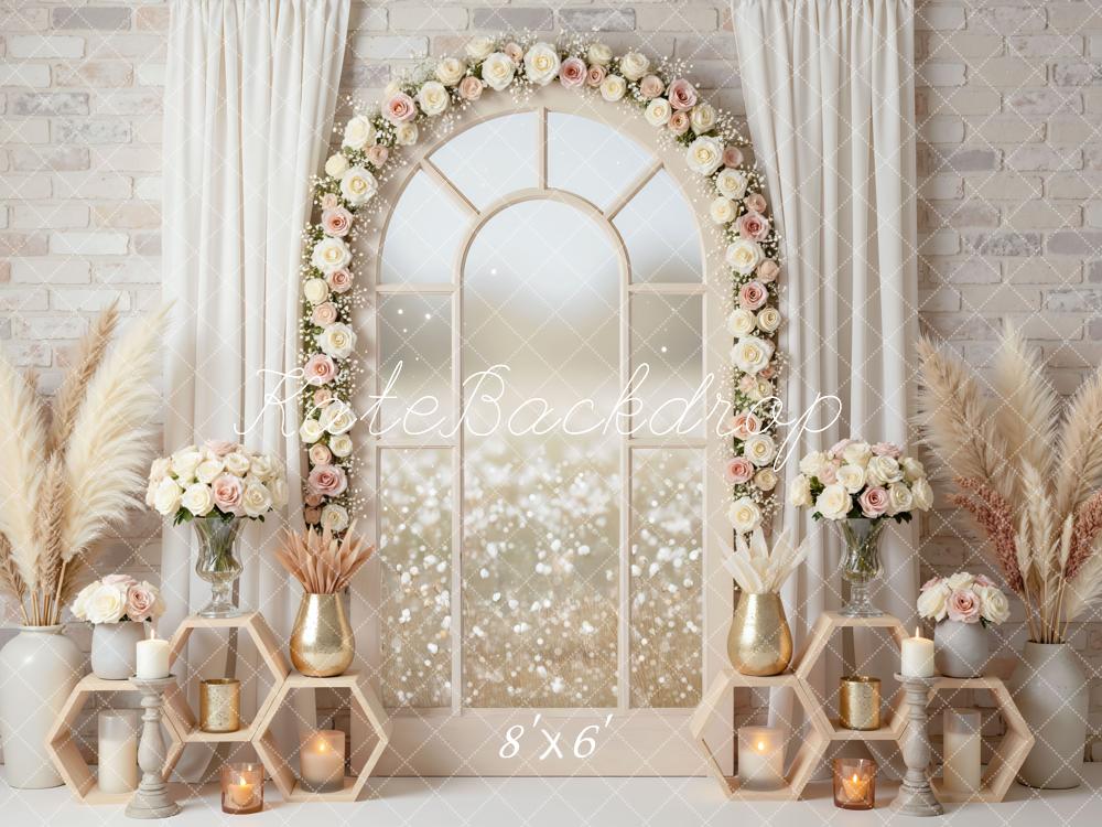 Kate Spring Window Candles Neutral Backdrop Designed by Mini MakeBelieve - Image 3