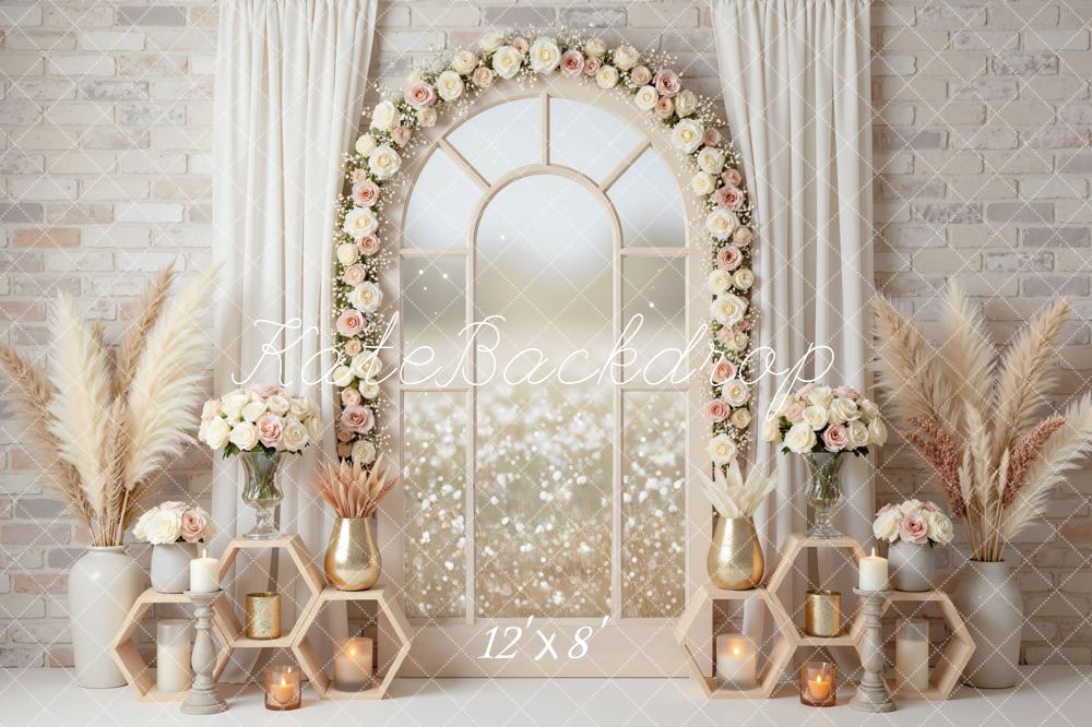 Kate Spring Window Candles Neutral Backdrop Designed by Mini MakeBelieve - Image 8