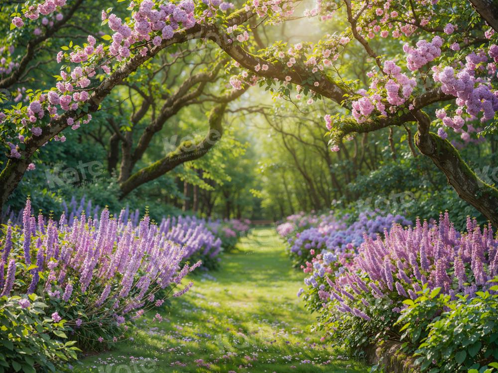 Kate Spring Wisteria Forest Path Backdrop for Photography - Image 5