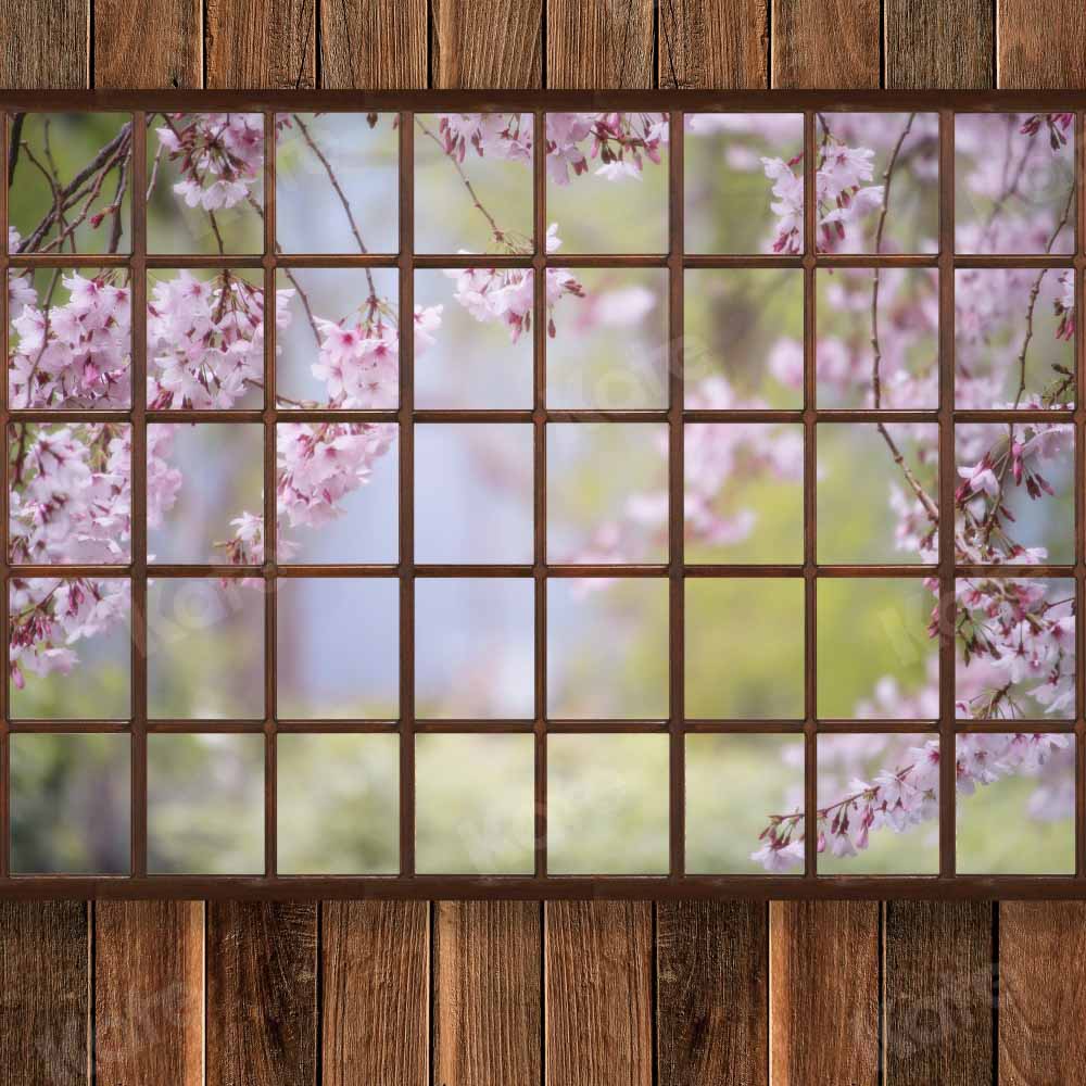 Kate Spring Wooden Room Window Backdrop Designed by Chain Photography - Image 2