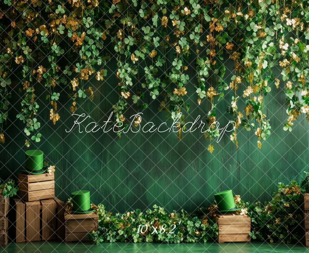 Kate St. Patrick's Day Shamrock Green Backdrop Designed by Patty Robert - Image 5