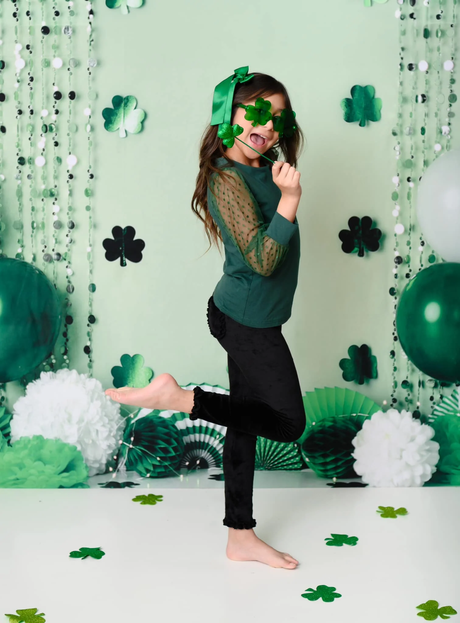 Kate St. Patrick's Day Shamrock Party Backdrop Designed by Mandy Ringe Photography - Image 3