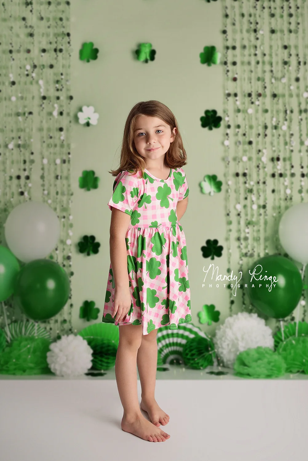 Kate St. Patrick's Day Shamrock Party Backdrop Designed by Mandy Ringe Photography - Image 4