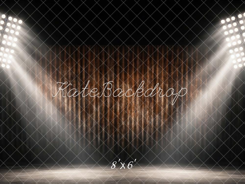 Kate Stage Lights Wooden Curtains Dark Backdrop Designed by Mini MakeBelieve - Image 3