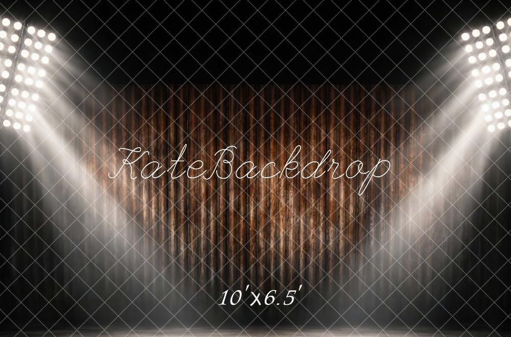 Kate Stage Lights Wooden Curtains Dark Backdrop Designed by Mini MakeBelieve - Image 4