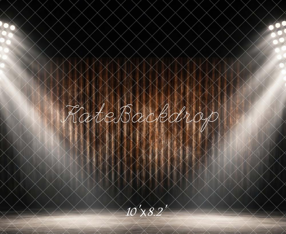 Kate Stage Lights Wooden Curtains Dark Backdrop Designed by Mini MakeBelieve - Image 6
