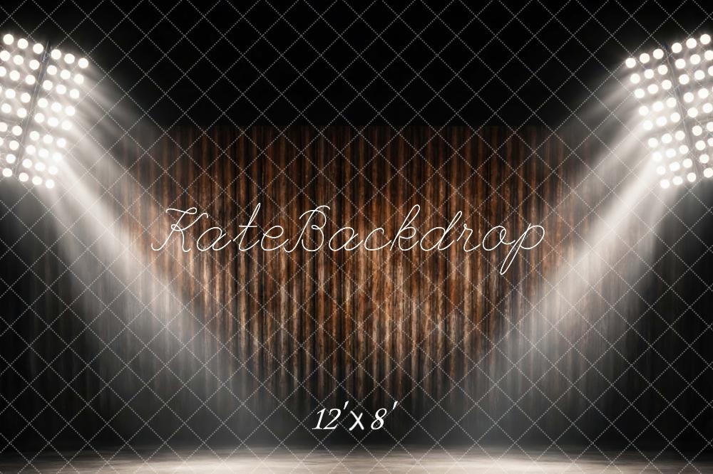 Kate Stage Lights Wooden Curtains Dark Backdrop Designed by Mini MakeBelieve - Image 8