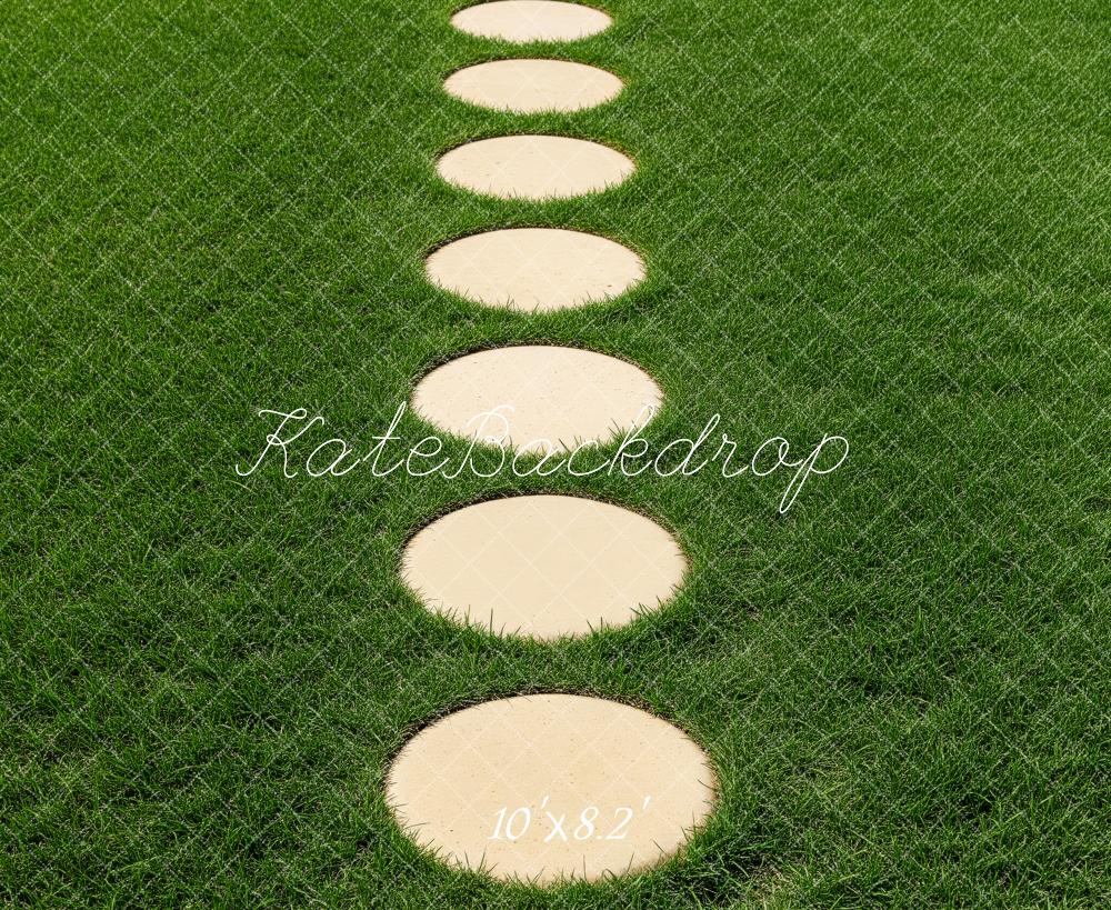 Kate Stepping Stones Grass Path Floor Backdrop Designed by Patty Robert - Image 6