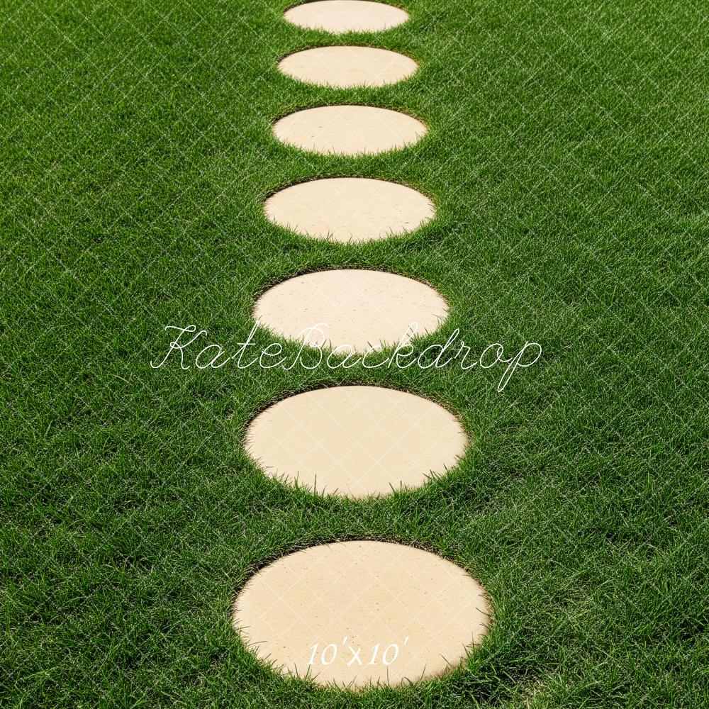Kate Stepping Stones Grass Path Floor Backdrop Designed by Patty Robert - Image 7