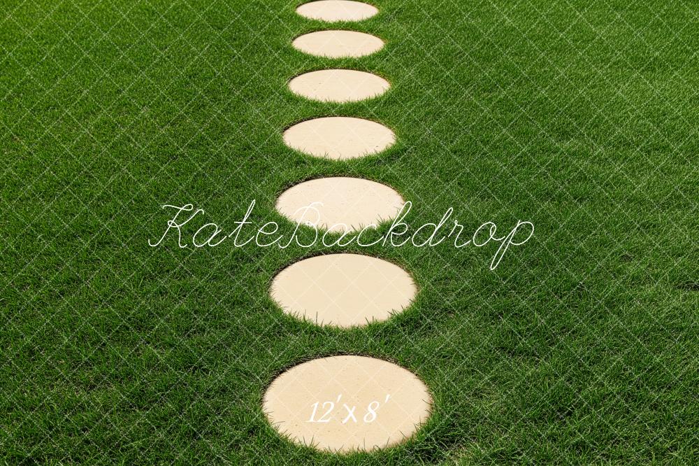 Kate Stepping Stones Grass Path Floor Backdrop Designed by Patty Robert - Image 8
