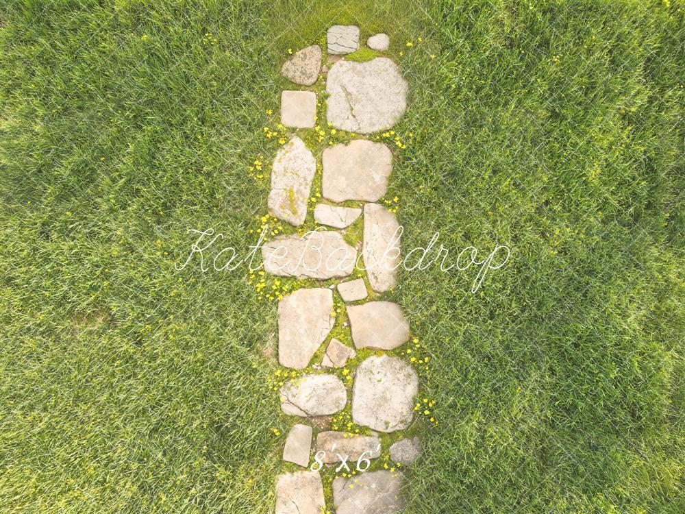 Kate Stone Path Grass Field Backdrop Designed by Kate image - Image 3