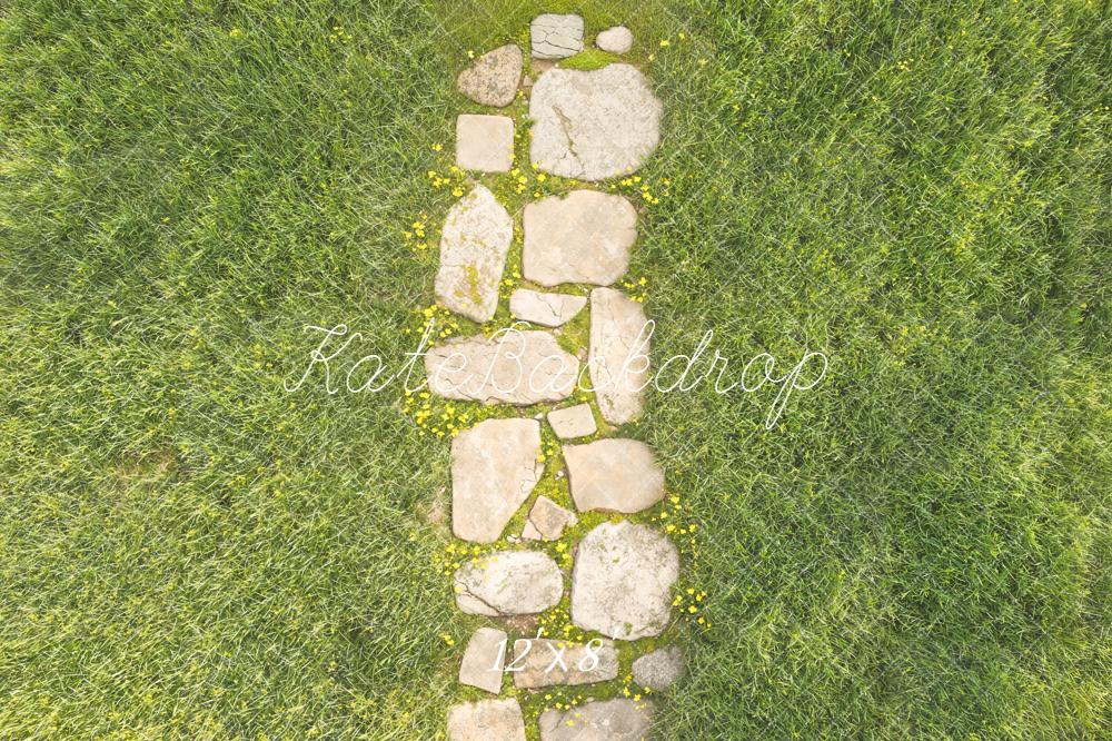 Kate Stone Path Grass Field Backdrop Designed by Kate image - Image 8