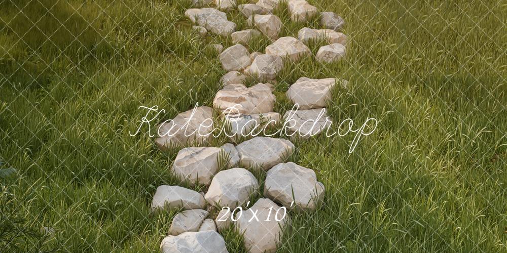 Kate Stone Pathway Grass Field Floor Backdrop Designed by Kate Image - Image 8