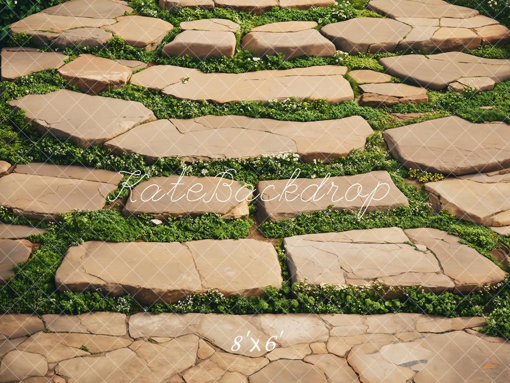 Kate Stone Pathway Grass Floor Backdrop Designed by Emetselch - Image 3