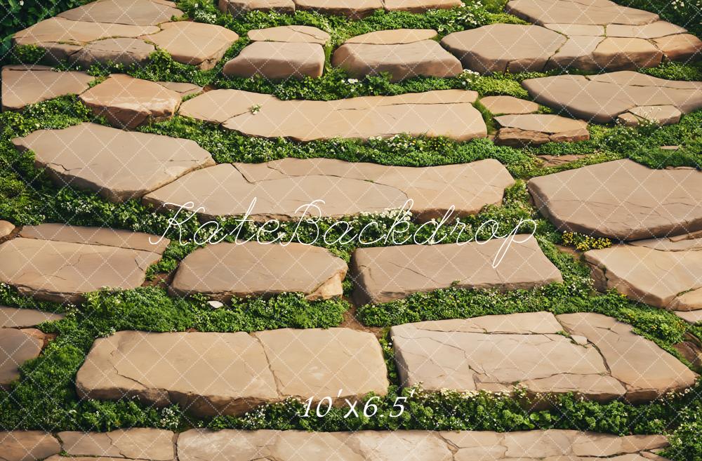 Kate Stone Pathway Grass Floor Backdrop Designed by Emetselch - Image 4