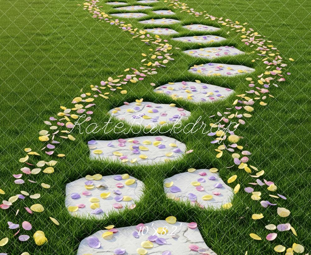 Kate Stone Pathway Petals Grass Fleece Backdrop Designed by Patty Robert - Image 3