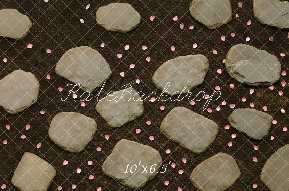 Kate Stone Pathway Pink Petals Backdrop Designed by Mini MakeBelieve - Image 4