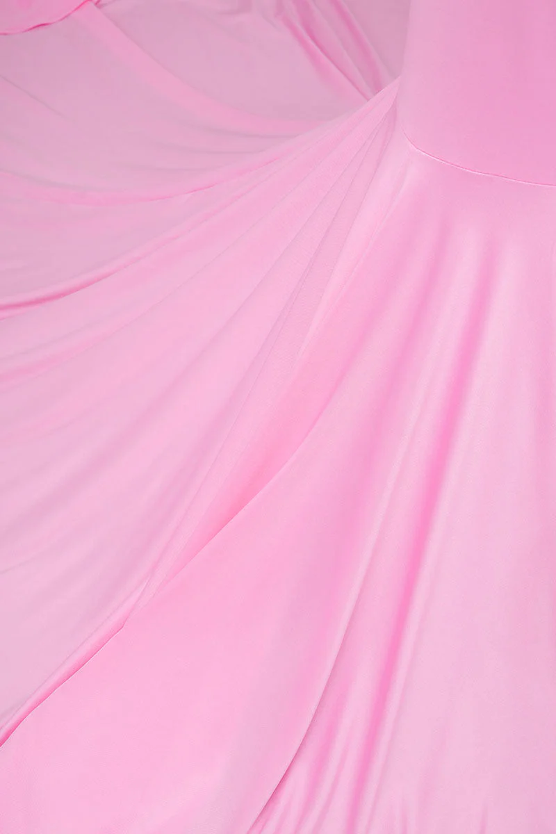 Kate Strapless Satin Maternity Photoshoot Dress - Image 3