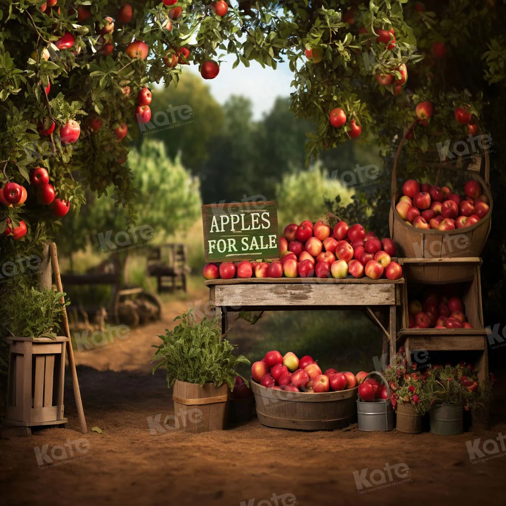 Kate Summer Apple Tree Manor Backdrop for Photography - Image 3