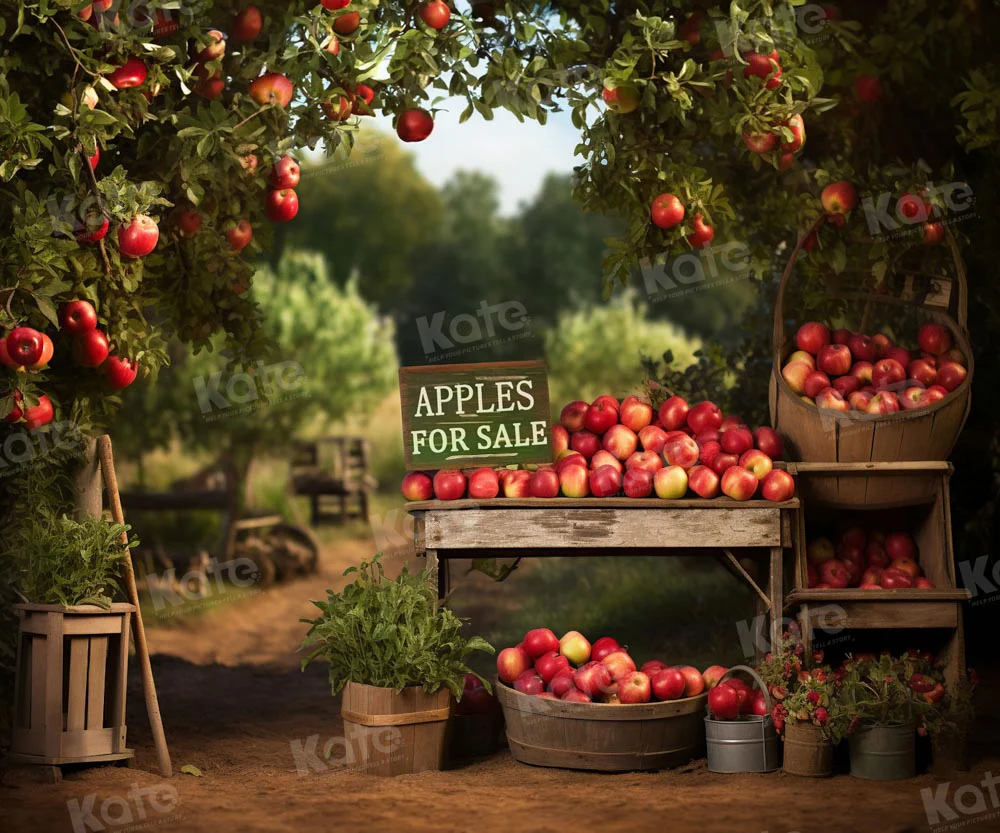 Kate Summer Apple Tree Manor Backdrop for Photography - Image 5