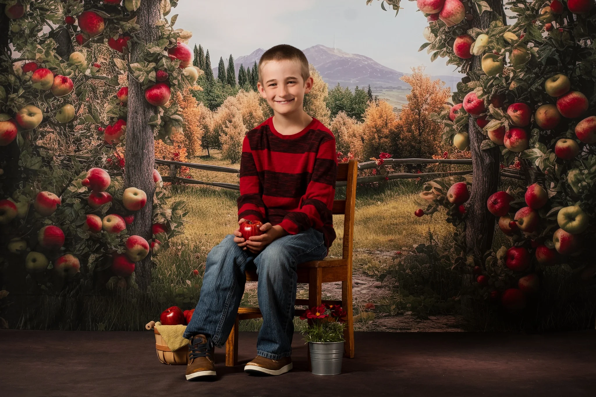 Kate Summer/Autumn Apple Arch Farm Backdrop Designed by Angela Marie Photography - Image 7