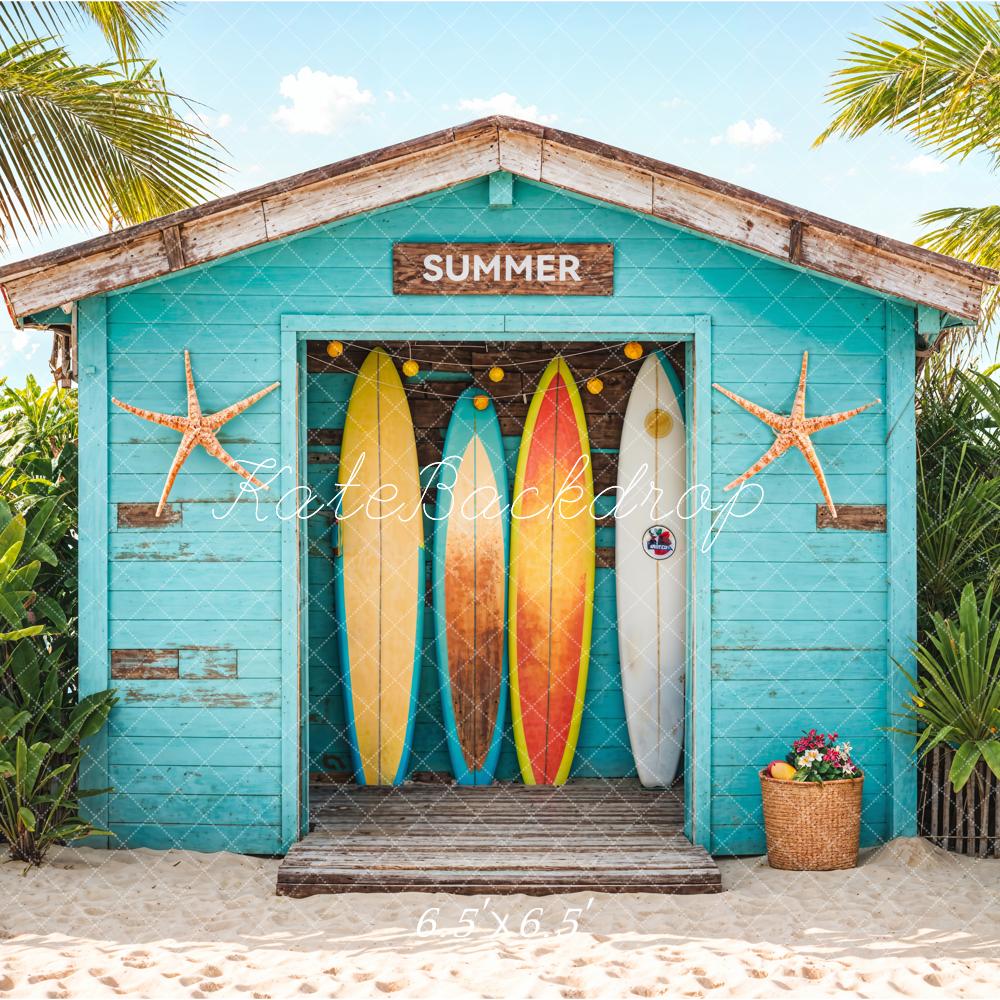 Kate Summer Beach Surfboard Shop Backdrop Designed by Chain Photography - Image 4