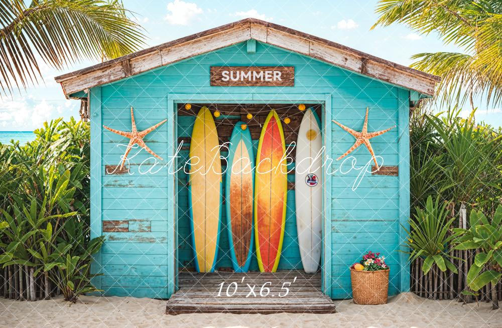 Kate Summer Beach Surfboard Shop Backdrop Designed by Chain Photography - Image 6