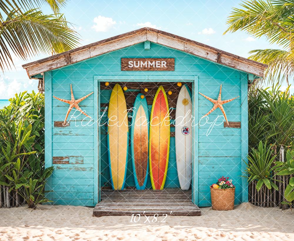 Kate Summer Beach Surfboard Shop Backdrop Designed by Chain Photography - Image 7
