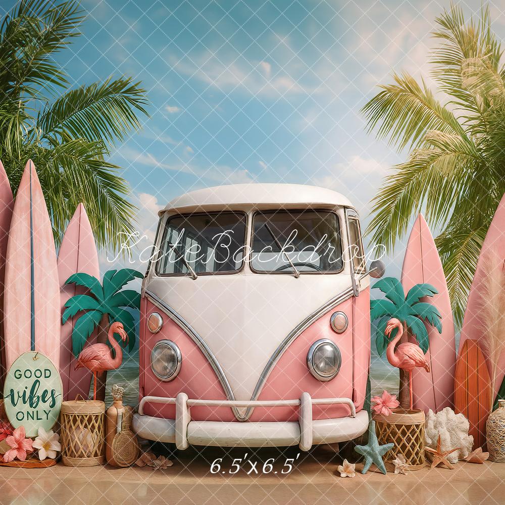 Kate Summer Beach Van Surfboards Backdrop Designed by Ashley Paul - Image 2