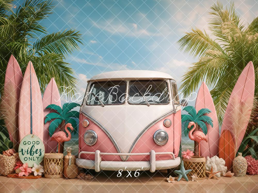 Kate Summer Beach Van Surfboards Backdrop Designed by Ashley Paul - Image 3