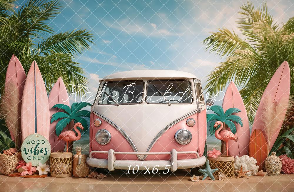 Kate Summer Beach Van Surfboards Backdrop Designed by Ashley Paul - Image 4