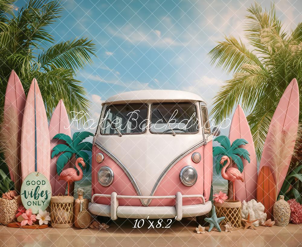 Kate Summer Beach Van Surfboards Backdrop Designed by Ashley Paul - Image 5