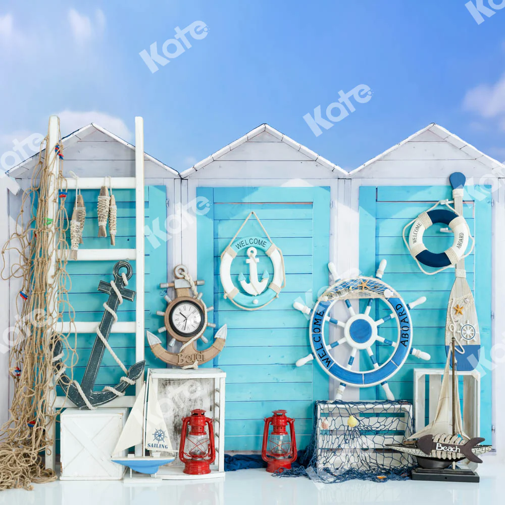 Kate Summer Blue Go Sail Fishing Backdrop Designed by Emetselch - Image 2