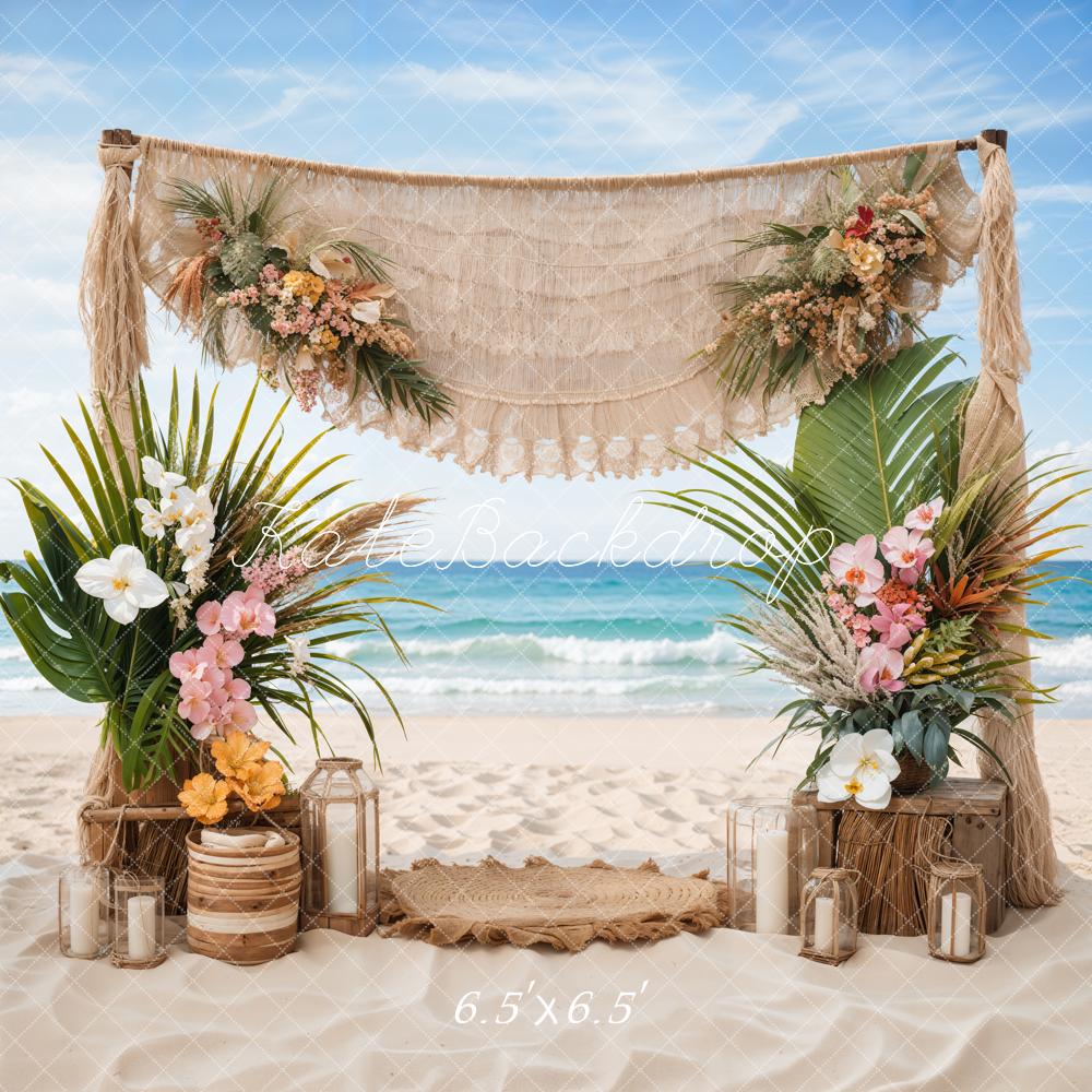 Kate Summer Boho Seaside Wedding Flower Backdrop Designed by Emetselch - Image 2