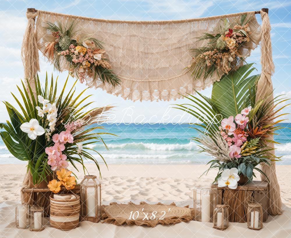 Kate Summer Boho Seaside Wedding Flower Backdrop Designed by Emetselch - Image 5
