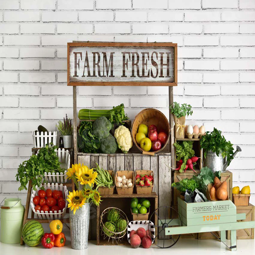 Kate Summer Farm Fruits with White Brick Backdrop Designed By Mandy Ringe Photography - Image 4
