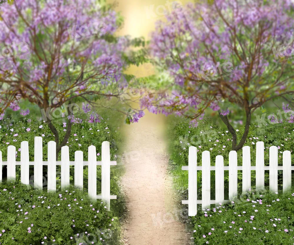 Kate Summer Field Fence Tree Backdrop Designed by Chain Photography - Image 3