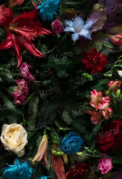 Kate Summer Fine Art Florals Oil Painting Flowers Backdrop for Photography - Image 2