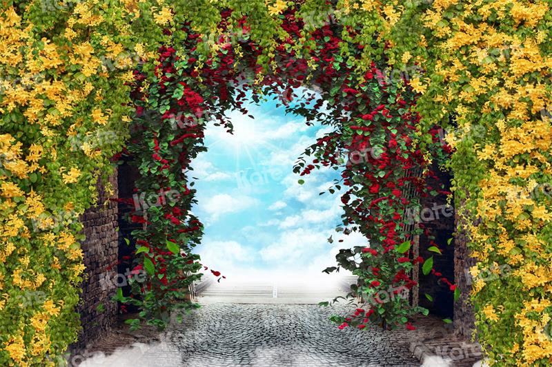 Kate Summer Floral Arch Wall  Backdrop for Photography - Image 4